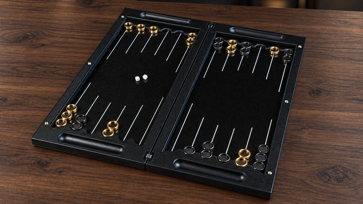 Carbon&Metal Backgammon sets