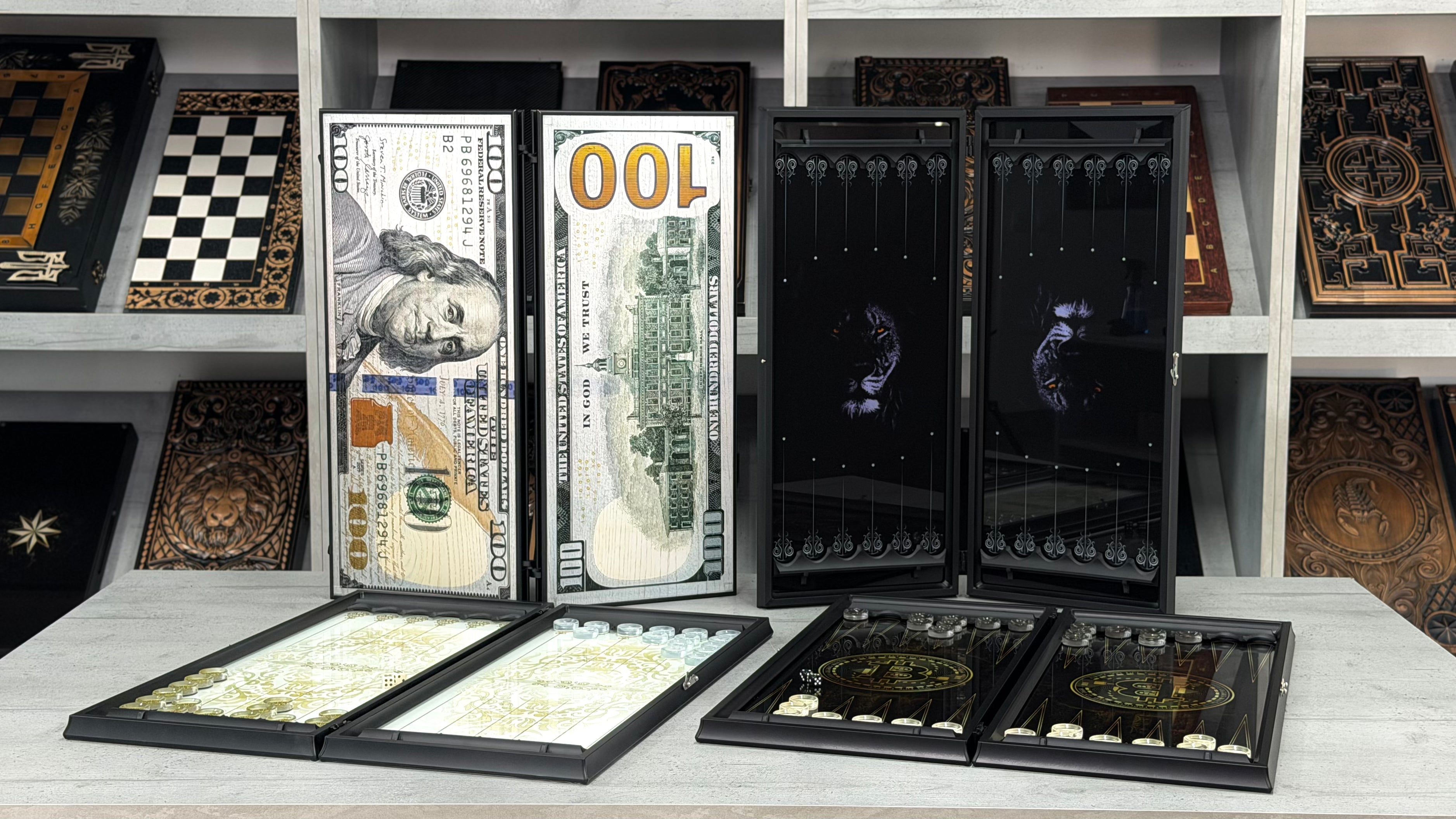 Glass Backgammon sets