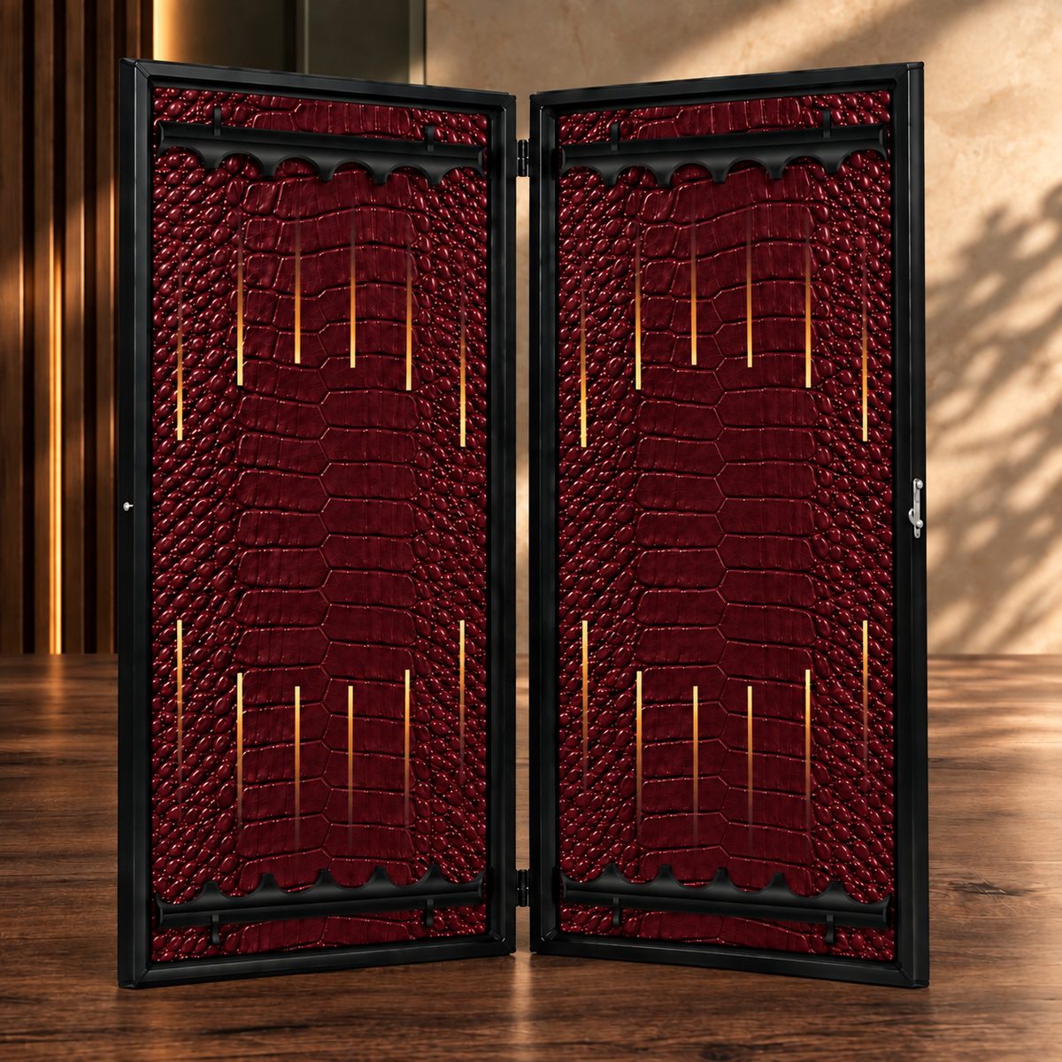 Superbe backgammon en verre « Lion » – 61 × 27 cm, réf. 250058. Personnalisé. Prêt à offrir | Livraison gratuite dans le monde entier.