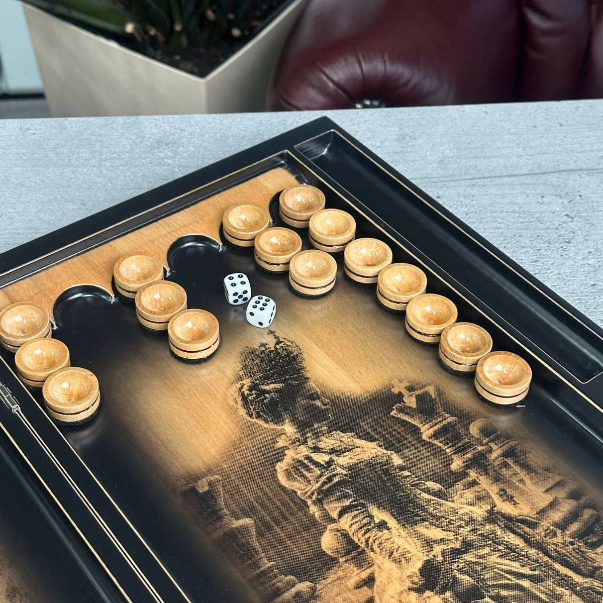 Maple Wood Chess Backgammon & Checkers Set – 3-in-1 20"