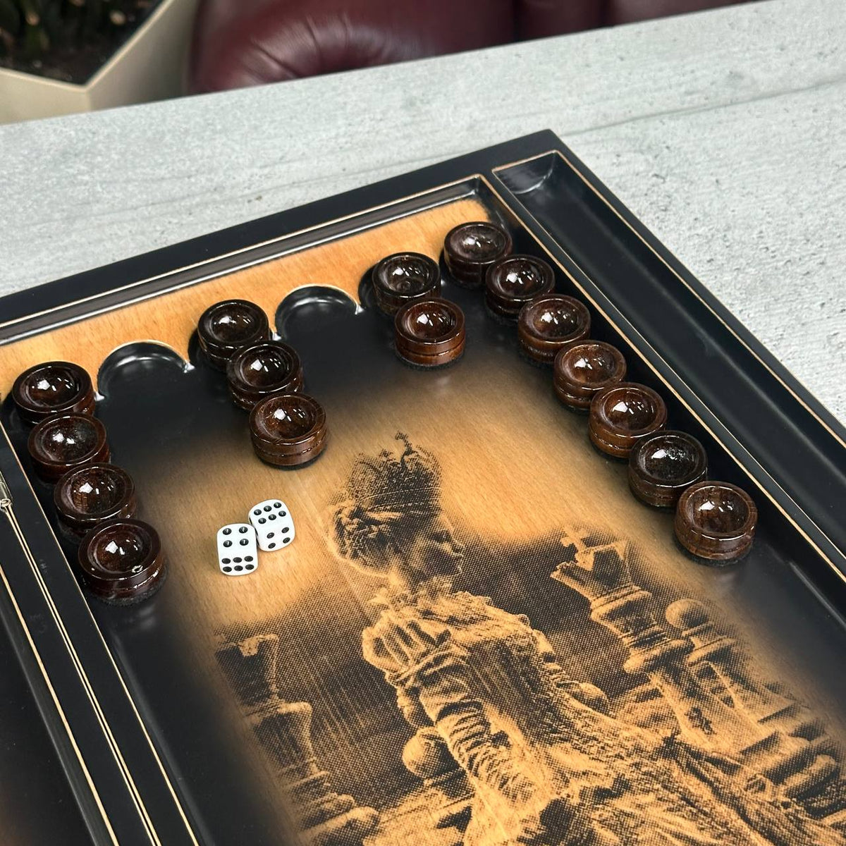 Maple Wood Chess Backgammon & Checkers Set – 3-in-1 20"