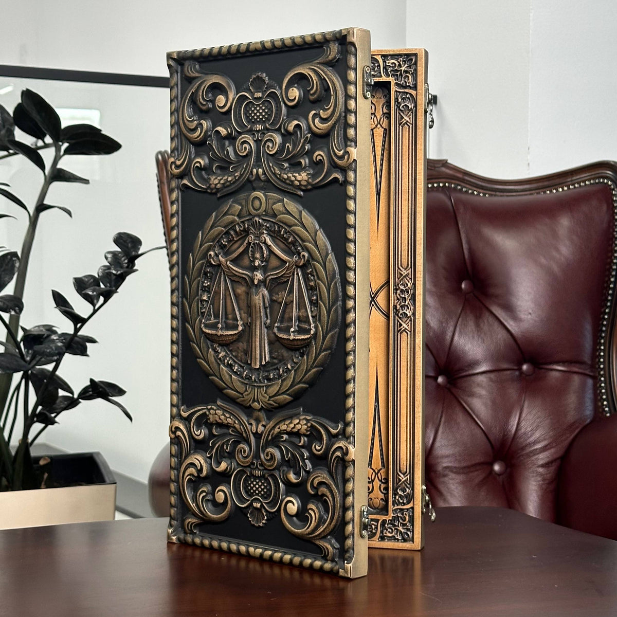 Backgammon en bois artisanal avec étoile de David – Cadeau haut de gamme, livraison gratuite dans le monde entier