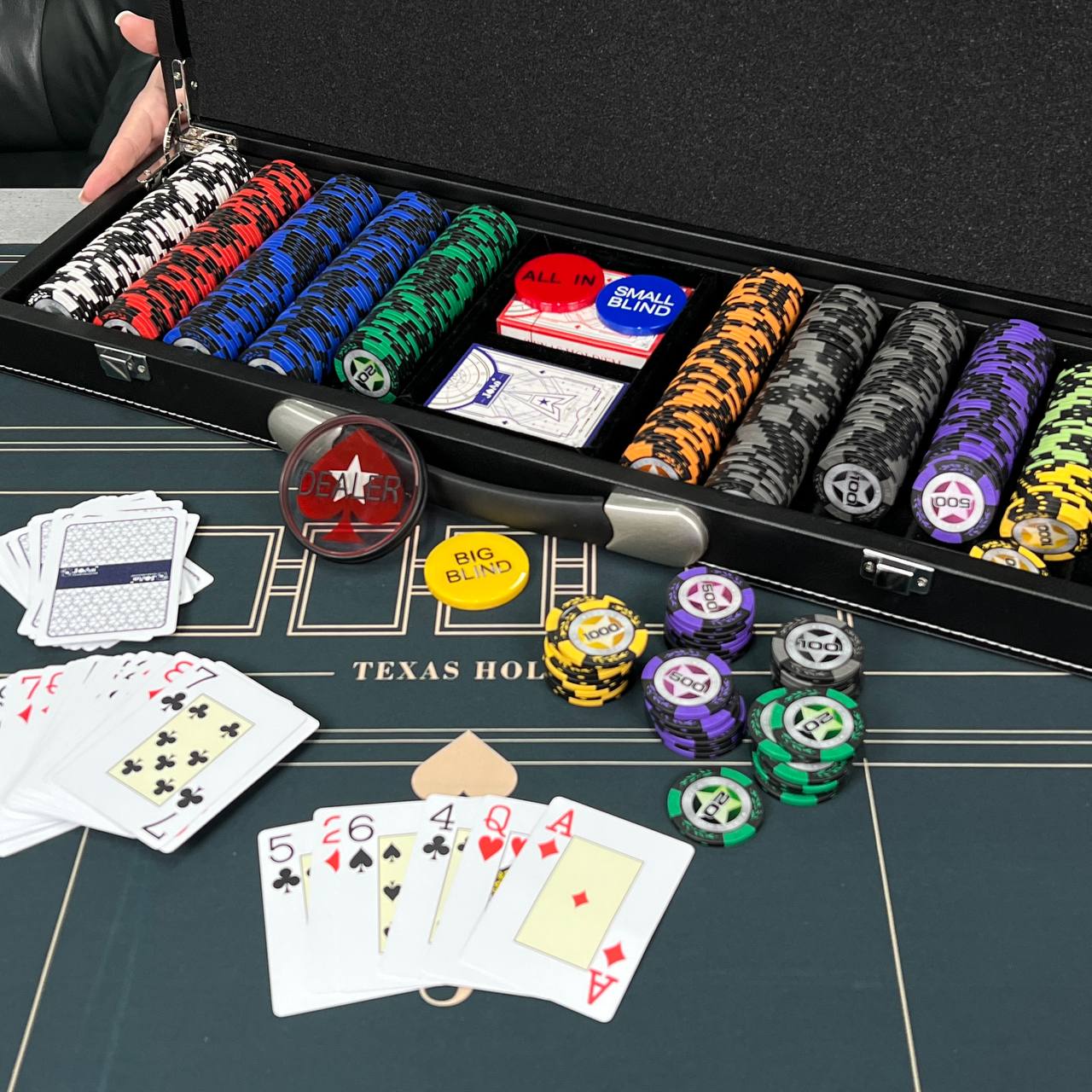 Poker 500 Chips Set: The Ultimate Poker Experience, Gift-ready