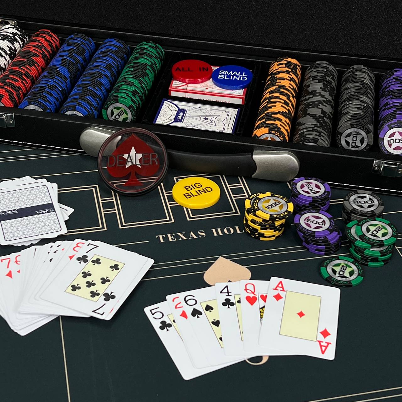 Poker 500 Chips Set: The Ultimate Poker Experience, Gift-ready