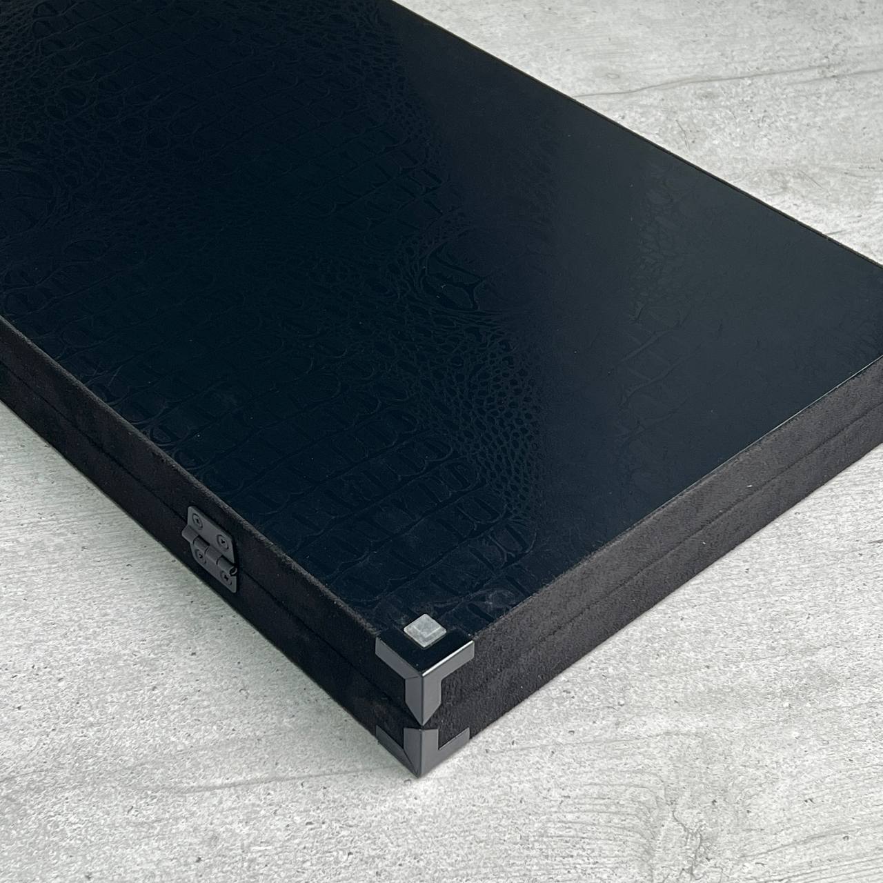 Exclusive Handmade Metal and Carbon Backgammon Set 60*30cm, Gift-ready