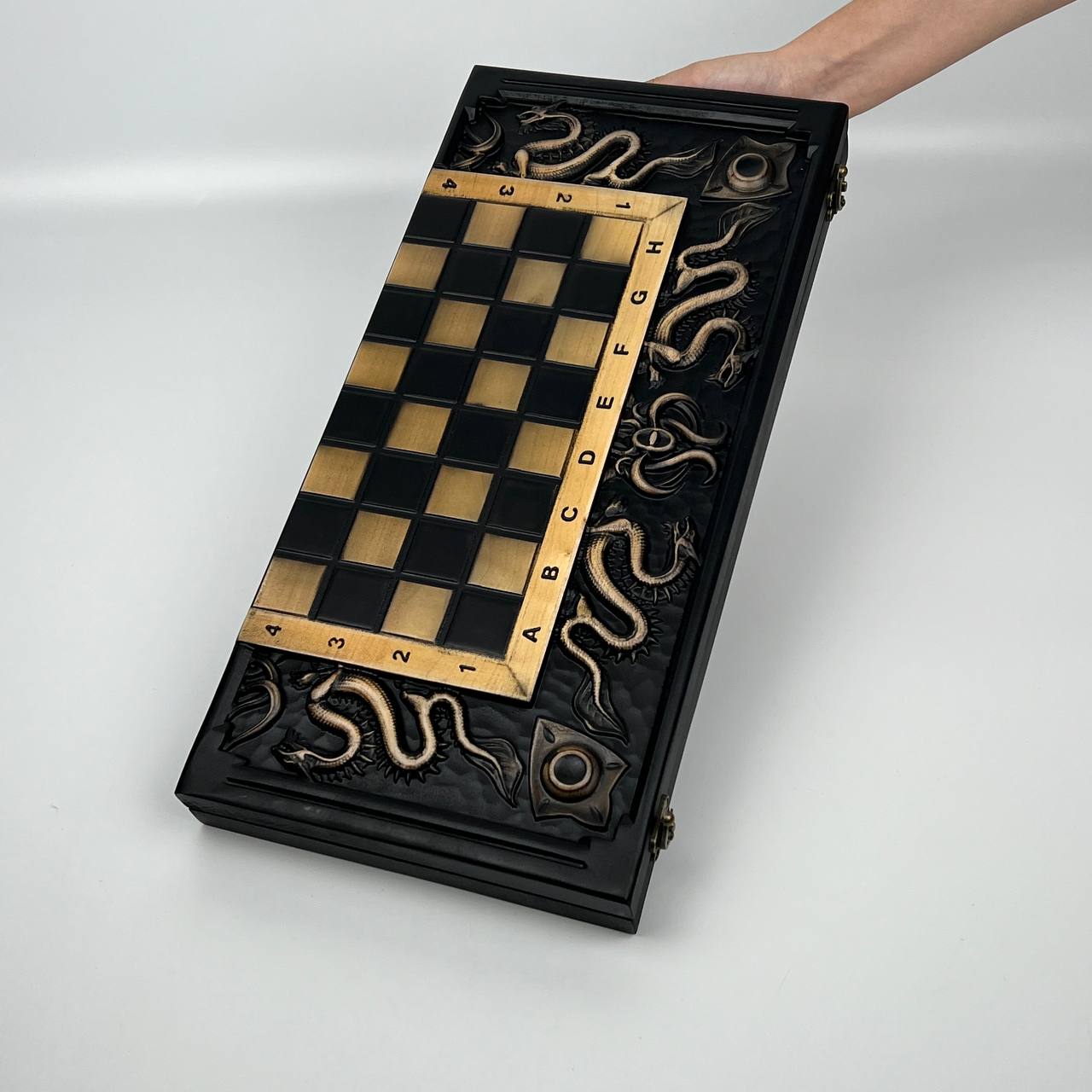 Dragon Wooden Chess Set