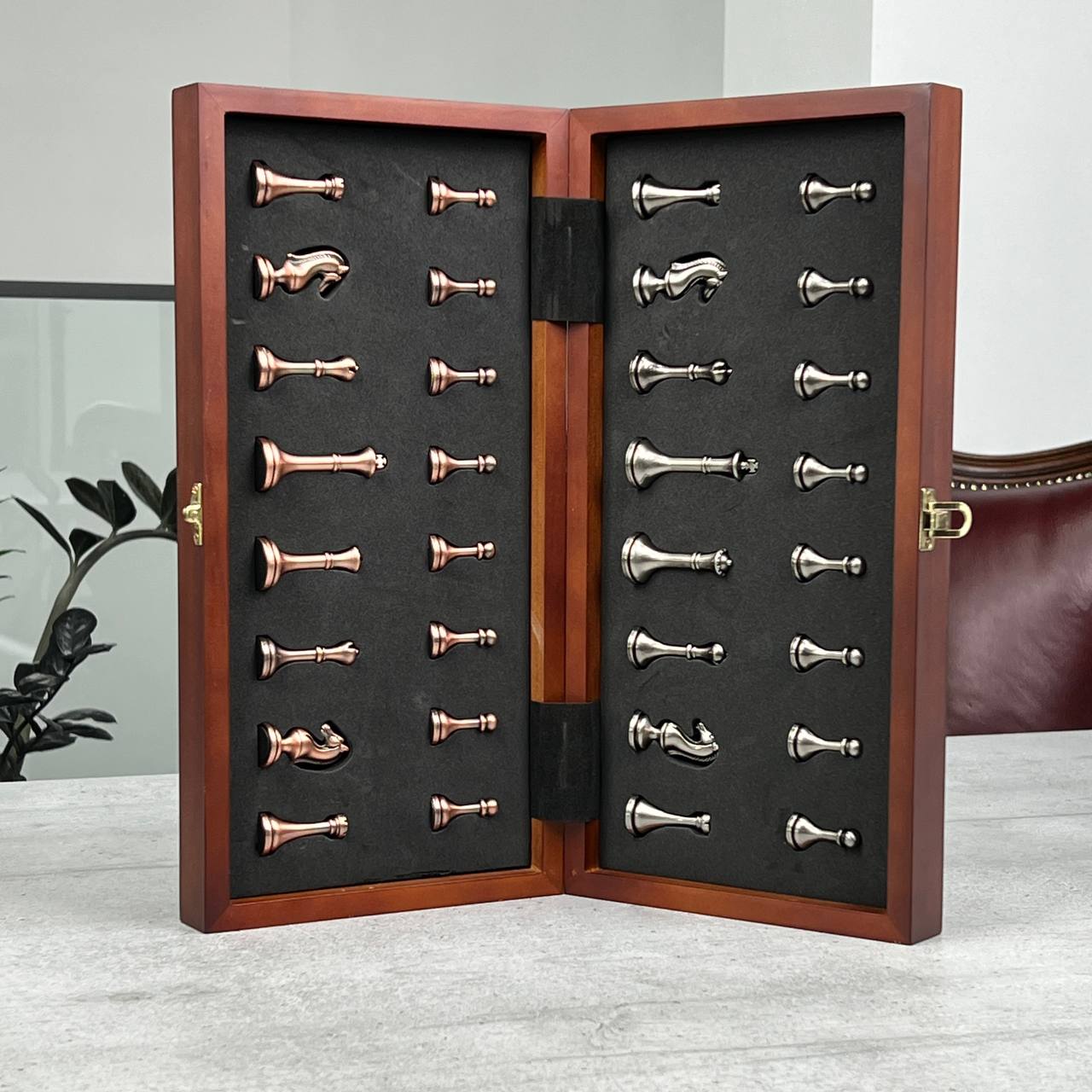 Premium Wooden Chess Set – 14"