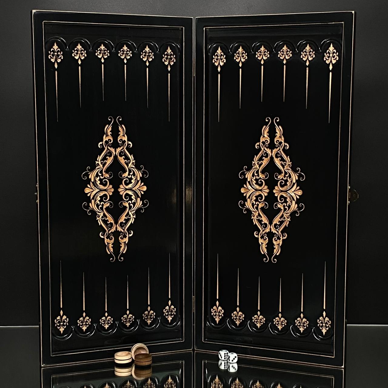 Prestigious Handmade Wooden Backgammon Board, Crafted from High-Quality Basswood, Gift-ready
