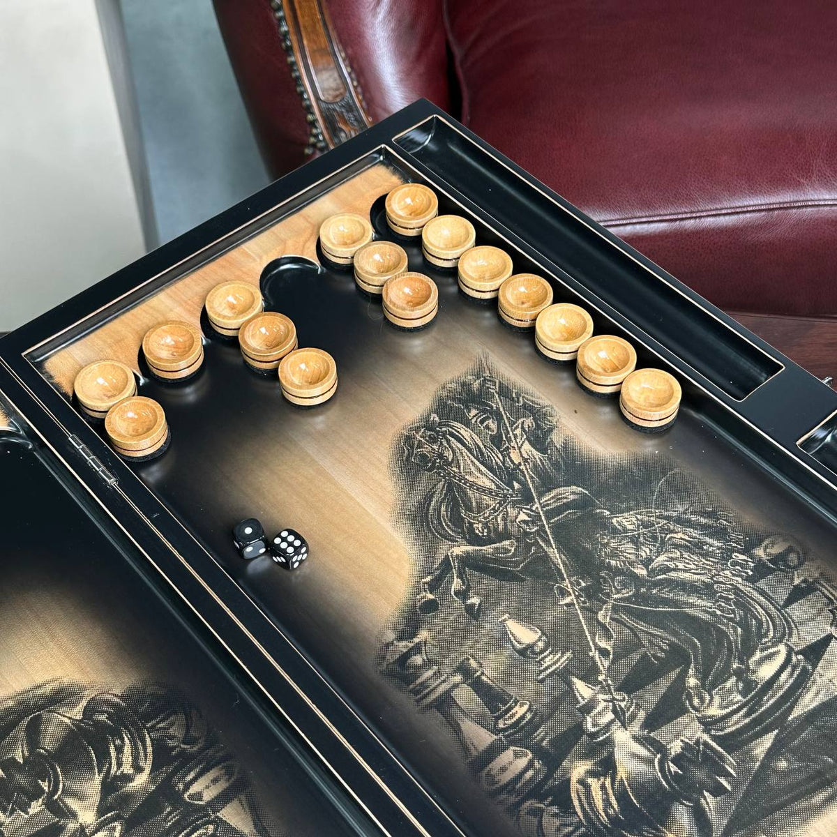 Luxury Ornate Chess Set – Black & Gold Design | GrossMeister