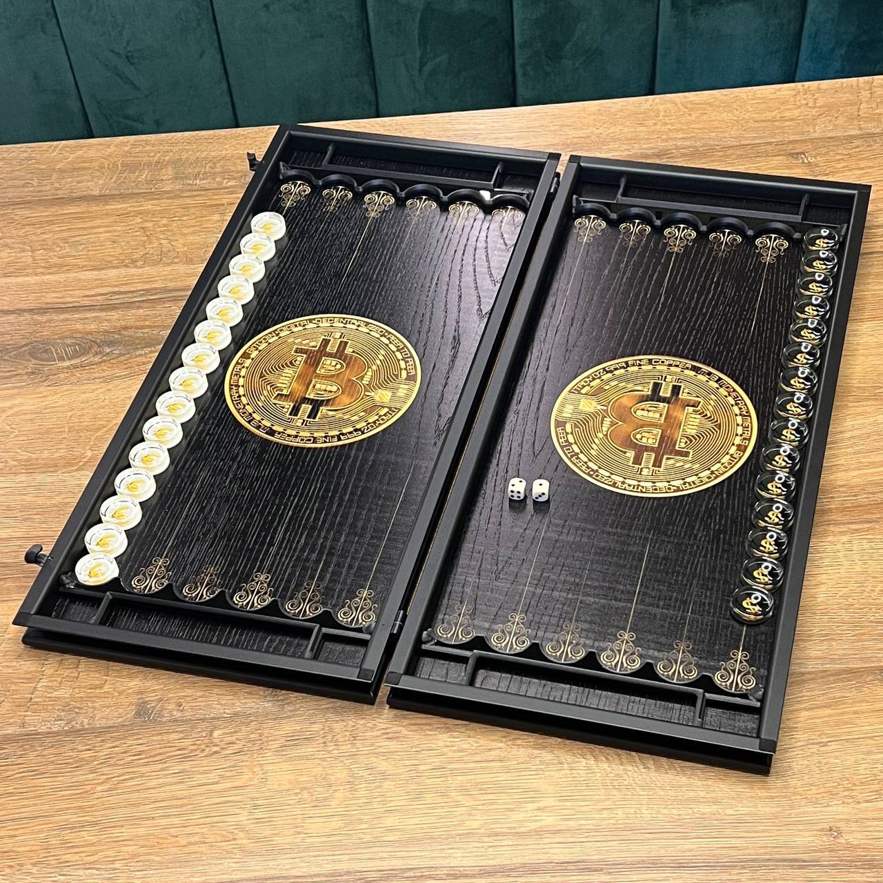 Classic Wooden Backgammon Set – Oak Wood 24"