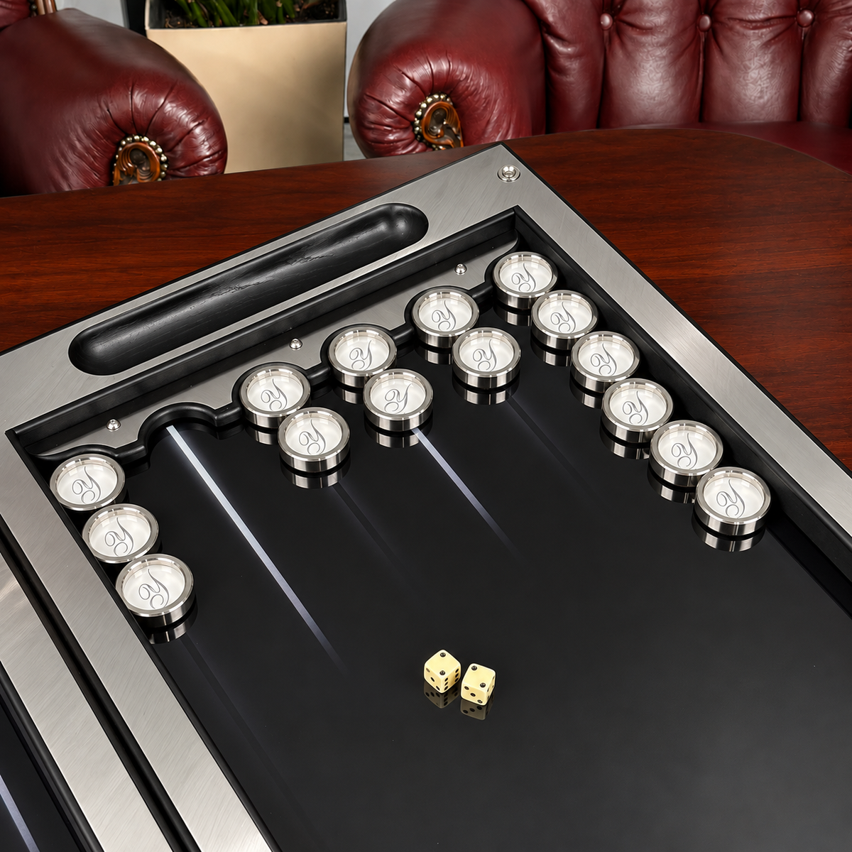 Eagle Metal Backgammon Set – Large 25"
