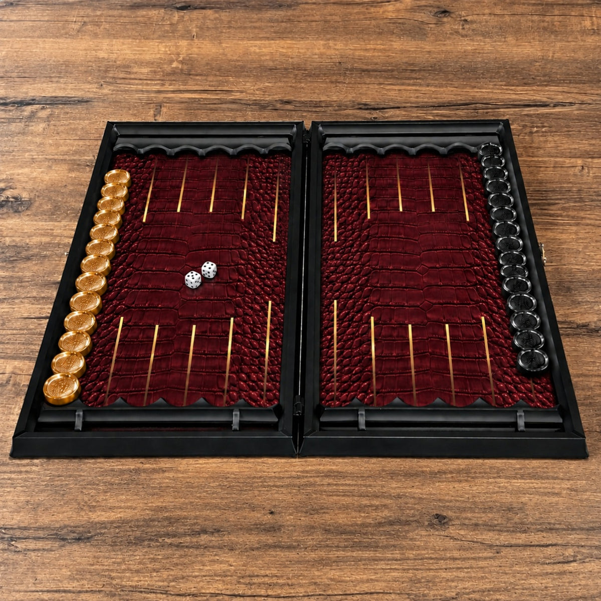 Superbe backgammon en verre « Lion » – 61 × 27 cm, réf. 250058. Personnalisé. Prêt à offrir | Livraison gratuite dans le monde entier.
