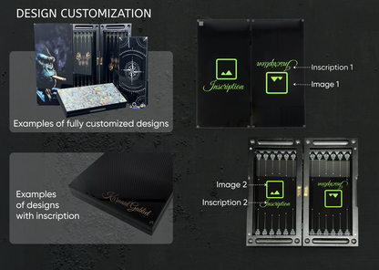 Luxury Glass&Wood Backgammon Set — Golden Scorpion Edition (19.7")  — Gift for Him