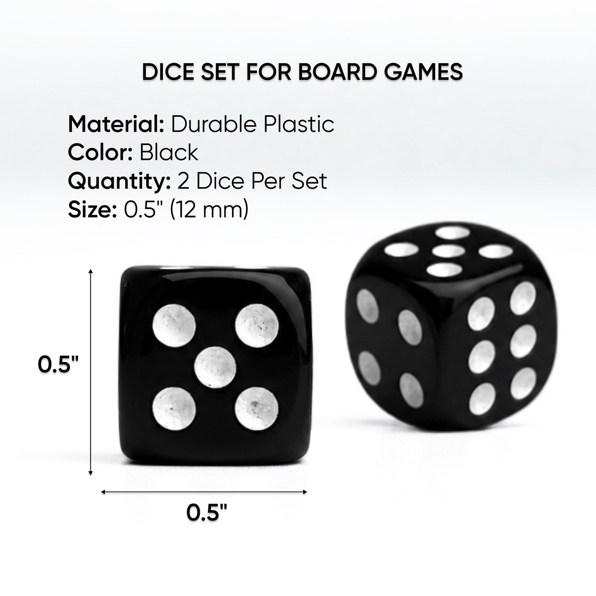 Kunststoff Würfel Paar zu deinem Spiel im Sortiment.
