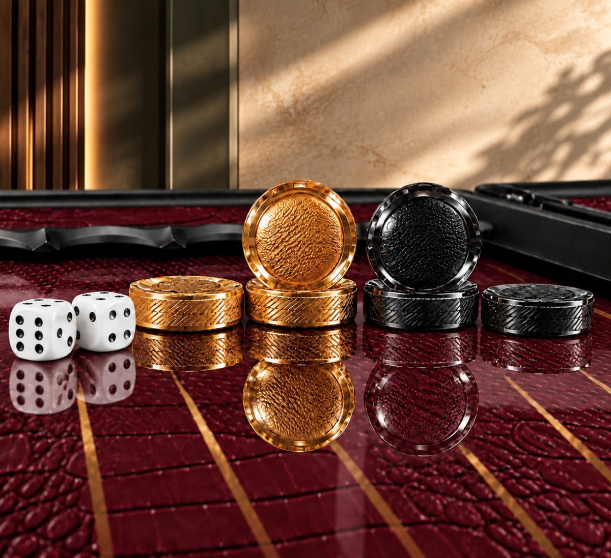 Superbe backgammon en verre « Lion » – 61 × 27 cm, réf. 250058. Personnalisé. Prêt à offrir | Livraison gratuite dans le monde entier.