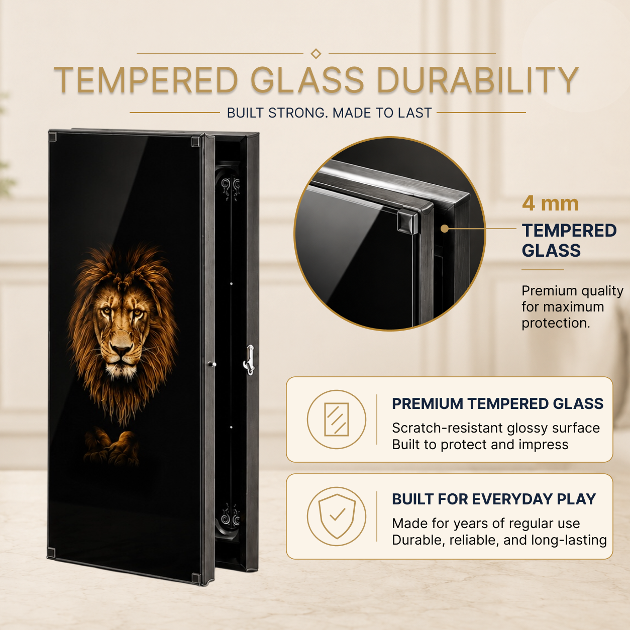 Jeu de backgammon de luxe en verre et bois – Impression UV carbone, personnalisable, prêt à offrir | Livraison internationale gratuite