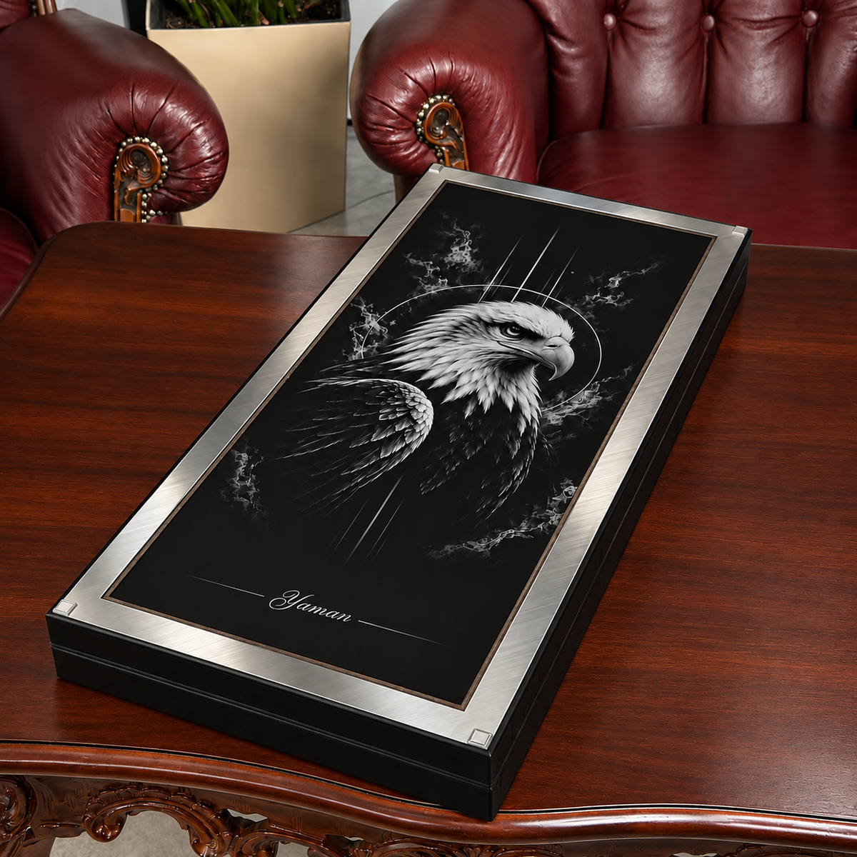 Eagle Metal Backgammon Set – Large 25"