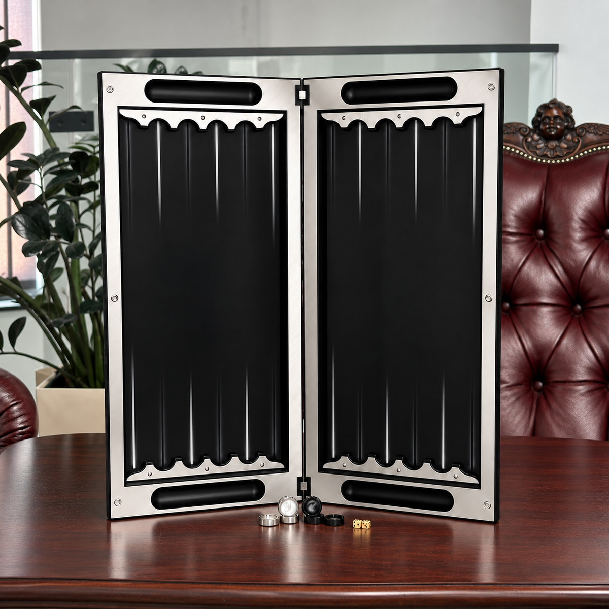 Eagle Metal Backgammon Set – Large 25"