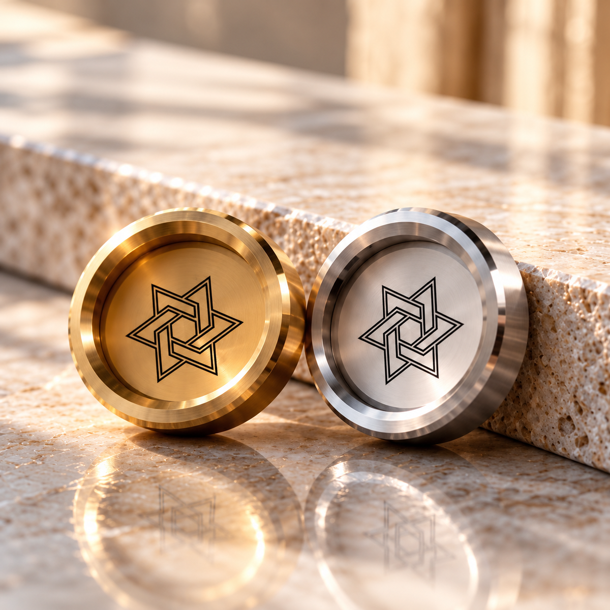 Set mit Damesteinen, individuelle Chips für Backgammonbrett, personalisierte Damesteine