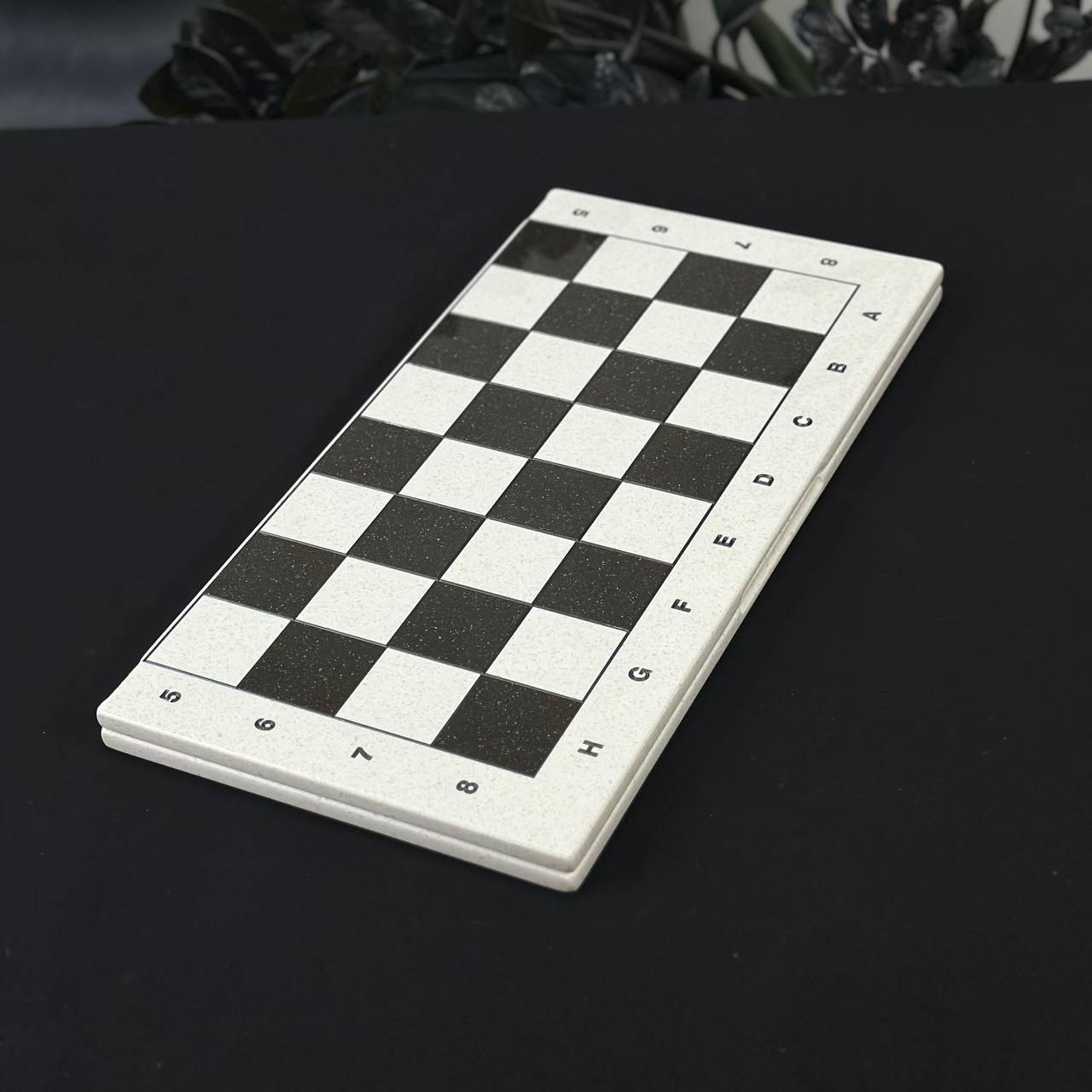White Carved Stone Chess Backgammon & Checkers Set – Medium 19”