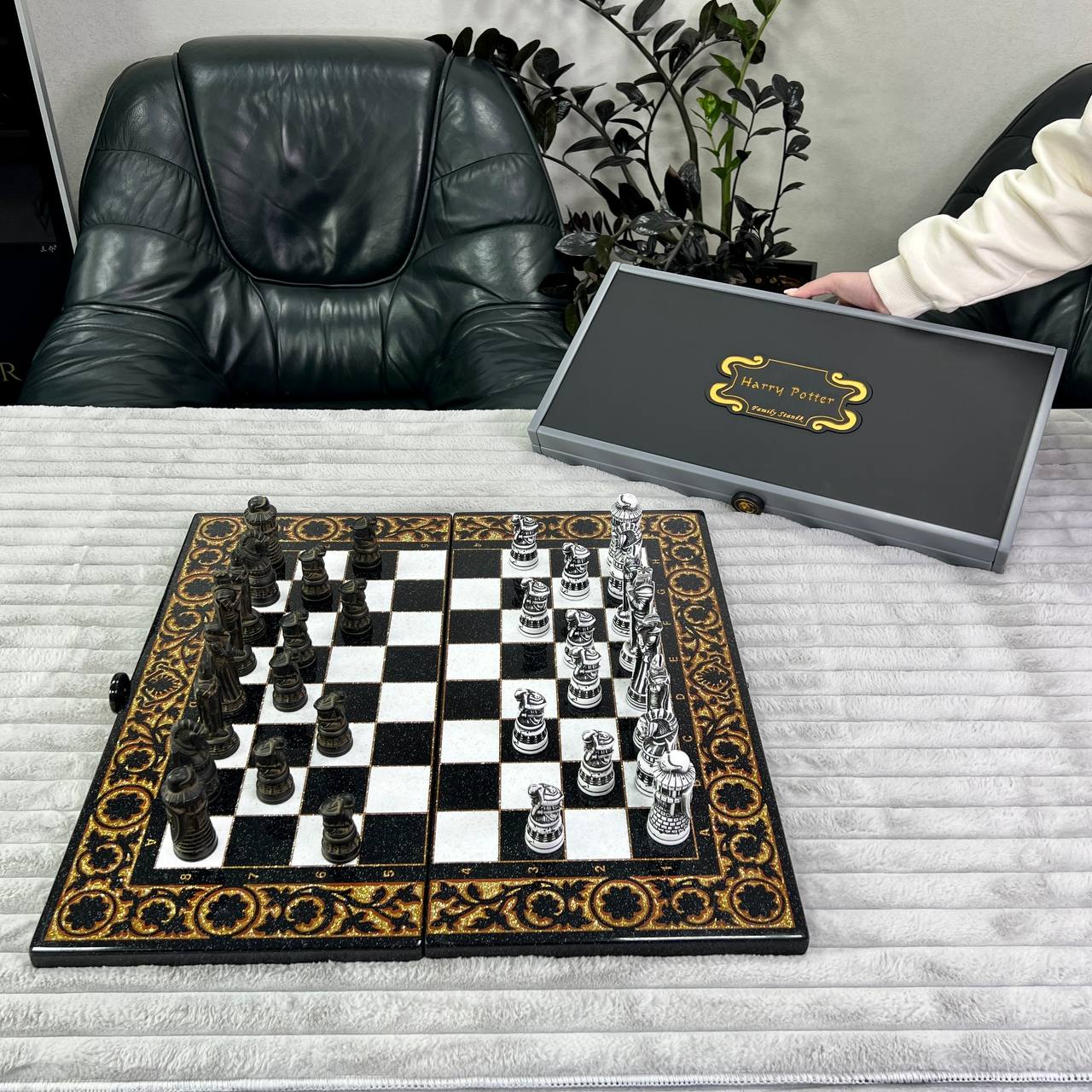 Harry Potter Stone Chess Set – Large 22”