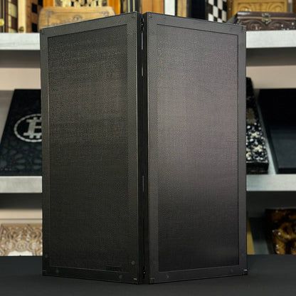 Luxuriöses VIP Carbon Backgammon Set auf Aluminium Carbon Basis, 61*26,5cm, Geschenkfertig