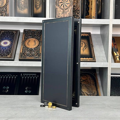 Luxuriöses Backgammon aus Metall mit gehärtetem Glas – Exklusives Design, handgefertigt, anpassbar