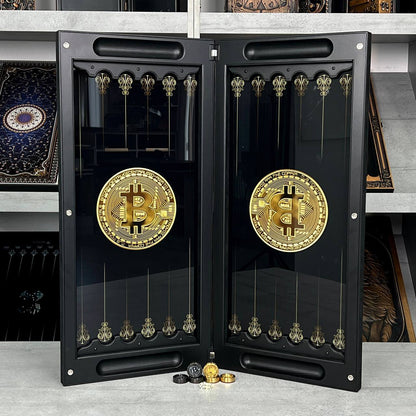 Luxuriöses Backgammon aus Metall mit gehärtetem Glas – Exklusives Design, handgefertigt, anpassbar