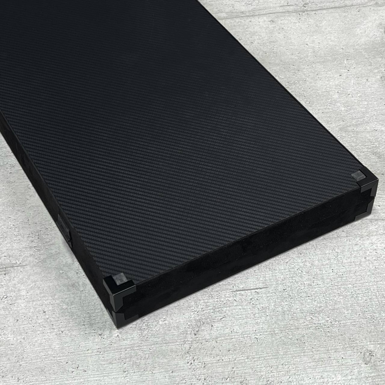 Exclusive Handmade Metal and Carbon Backgammon Set 60*30cm with metal pieces, Gift-ready VIP