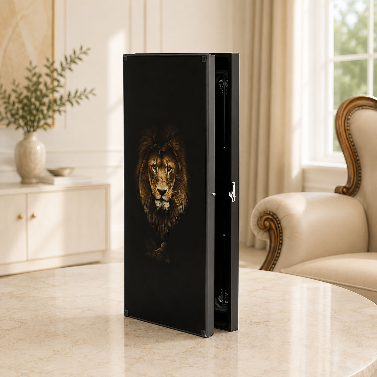 Jeu de backgammon de luxe en verre et bois – Impression UV carbone, personnalisable, prêt à offrir | Livraison internationale gratuite