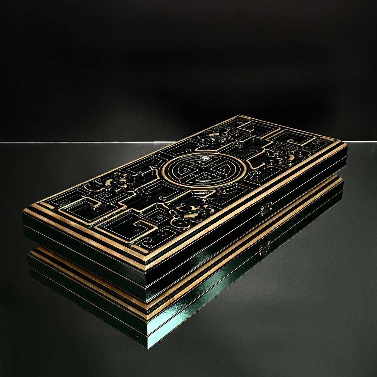 Prestigious Handmade Wooden Backgammon Board, Crafted from High-Quality Basswood, Gift-ready