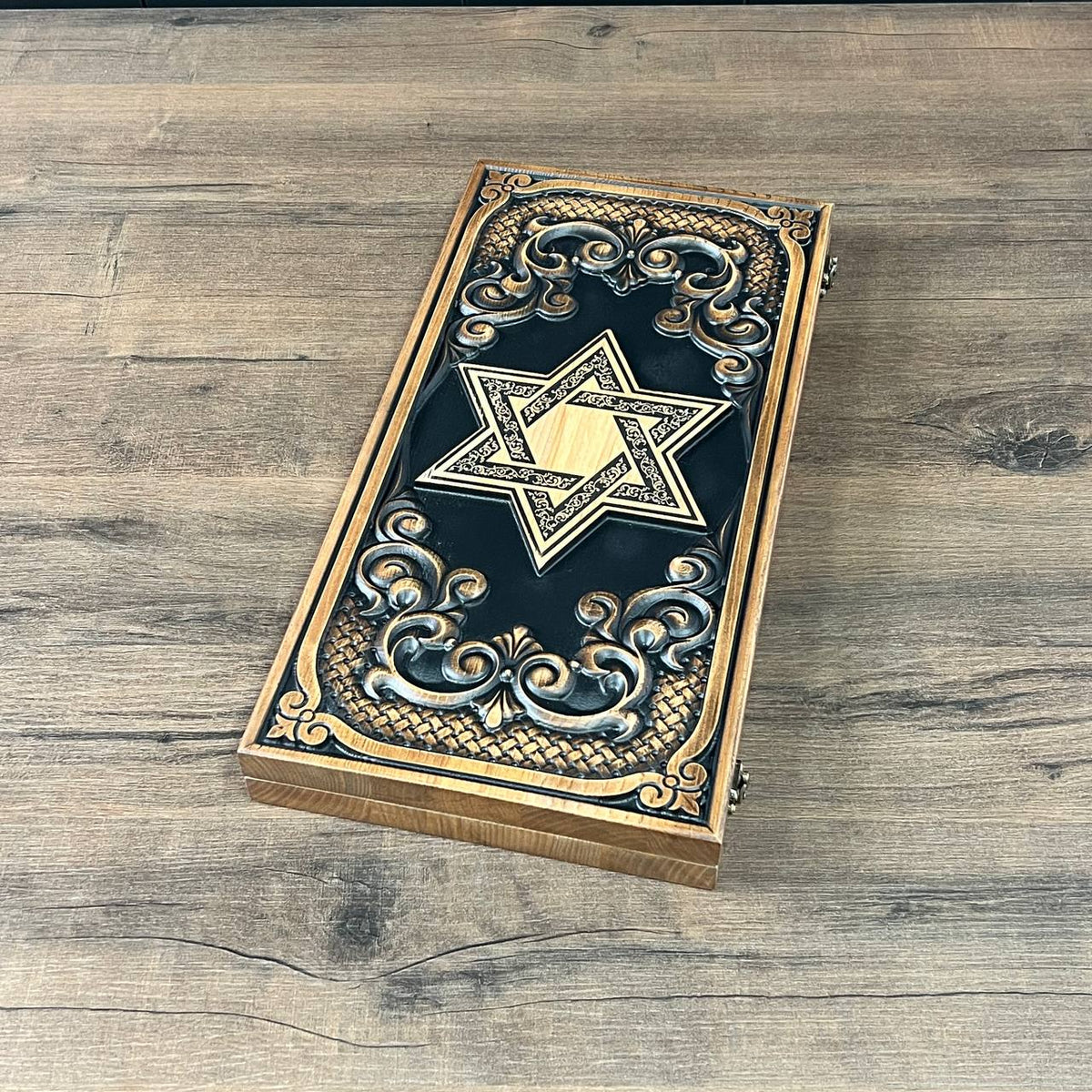 Star of David Wooden Backgammon Set – Ash Wood