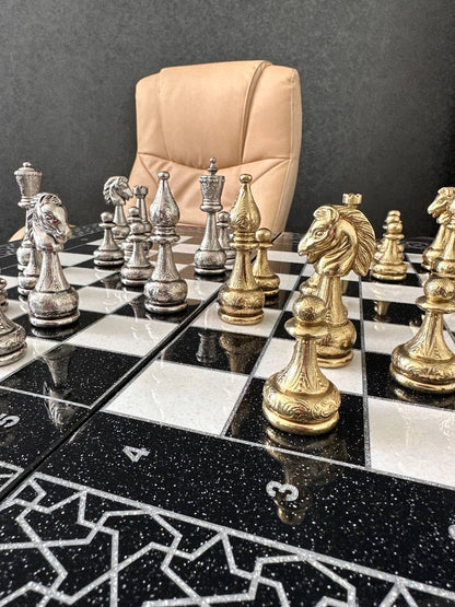 Set of chess pieces, large chess pieces, chessmen