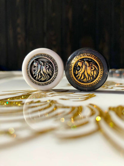 Acryl-Stein-Damespiel-Set – 27 mm für Backgammon, Damespiel. Individuell gestaltet und als Geschenk geeignet.