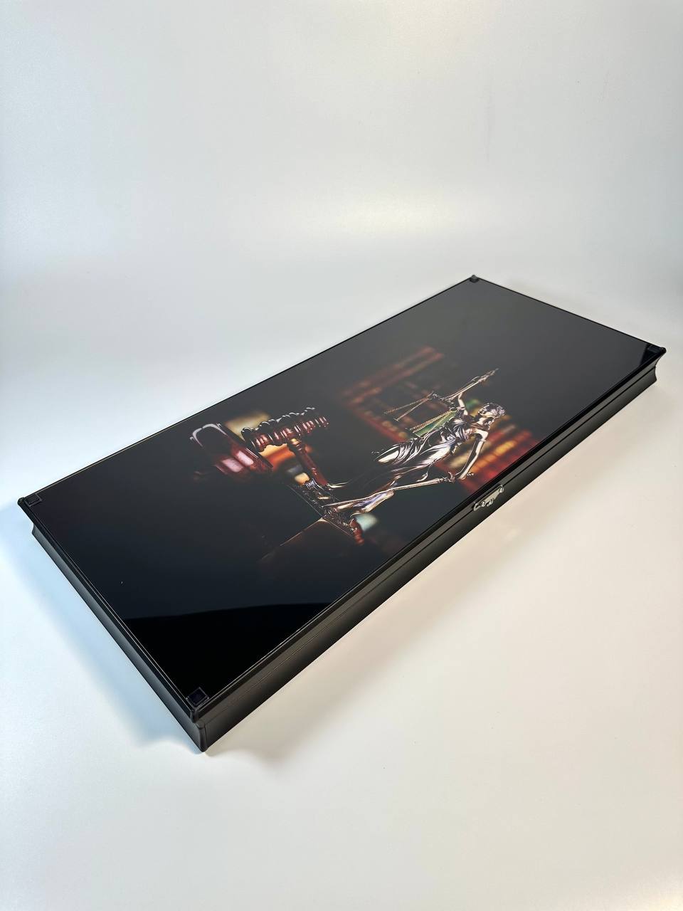 Femida Glass Backgammon Set – The Perfect Gift for Lawyers, Gift-ready.