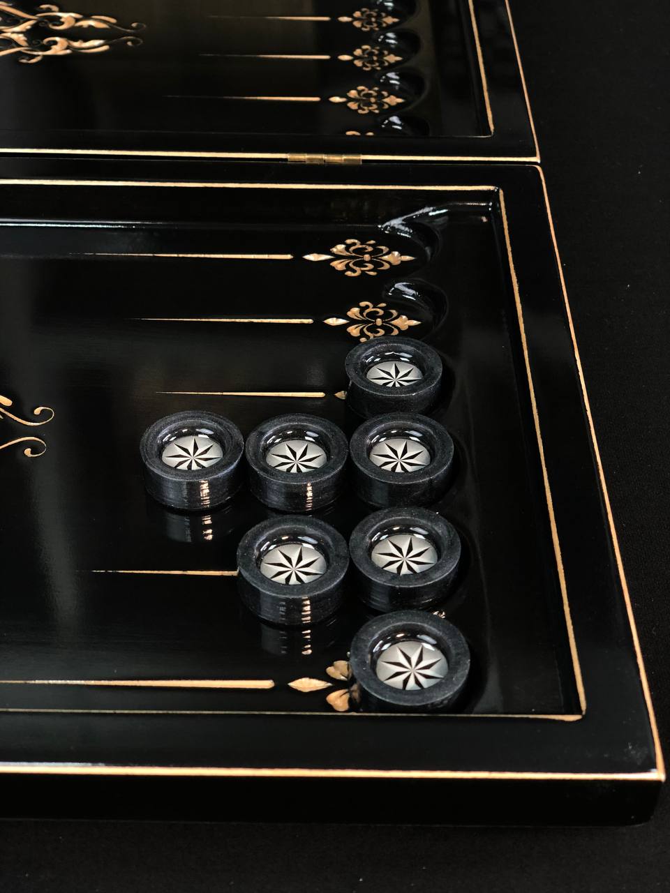 Prestigious Handmade Wooden Backgammon Board, 50*23cm, Crafted from High-Quality Basswood, Gift-ready