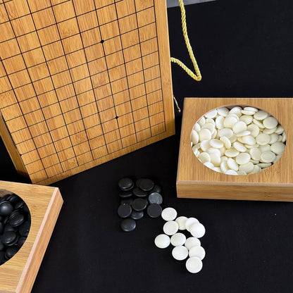 Jeu de société Go, cadeau insolite pour papa, cadeau pour couple, jeu de société chinois en bois