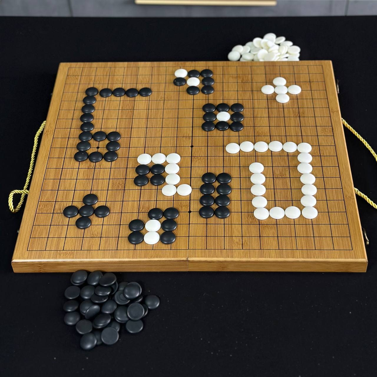 Jeu de société Go, cadeau insolite pour papa, cadeau pour couple, jeu de société chinois en bois