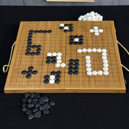 Jeu de société Go, cadeau insolite pour papa, cadeau pour couple, jeu de société chinois en bois
