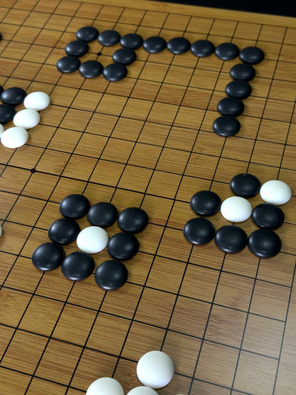Jeu de société Go, cadeau insolite pour papa, cadeau pour couple, jeu de société chinois en bois