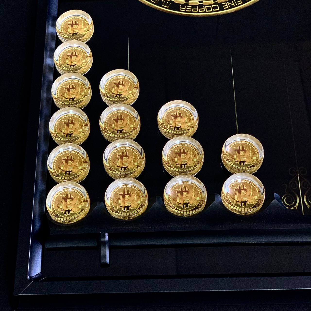 Backgammon en verre « Black Dollar » – Exquis, original, personnalisable, prêt à offrir
