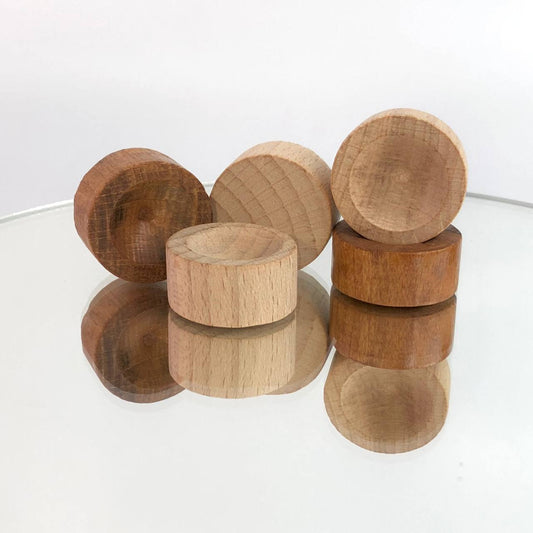 Holz-Dame-Spielsteine-Set "Classic" 26mm, Holzchips für Backgammon und Dame-Spiel