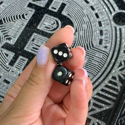 Luxuriöses Backgammon-Set aus schwarzem Acrylstein – Exklusive, handgefertigte Eleganz, geschenkfertig