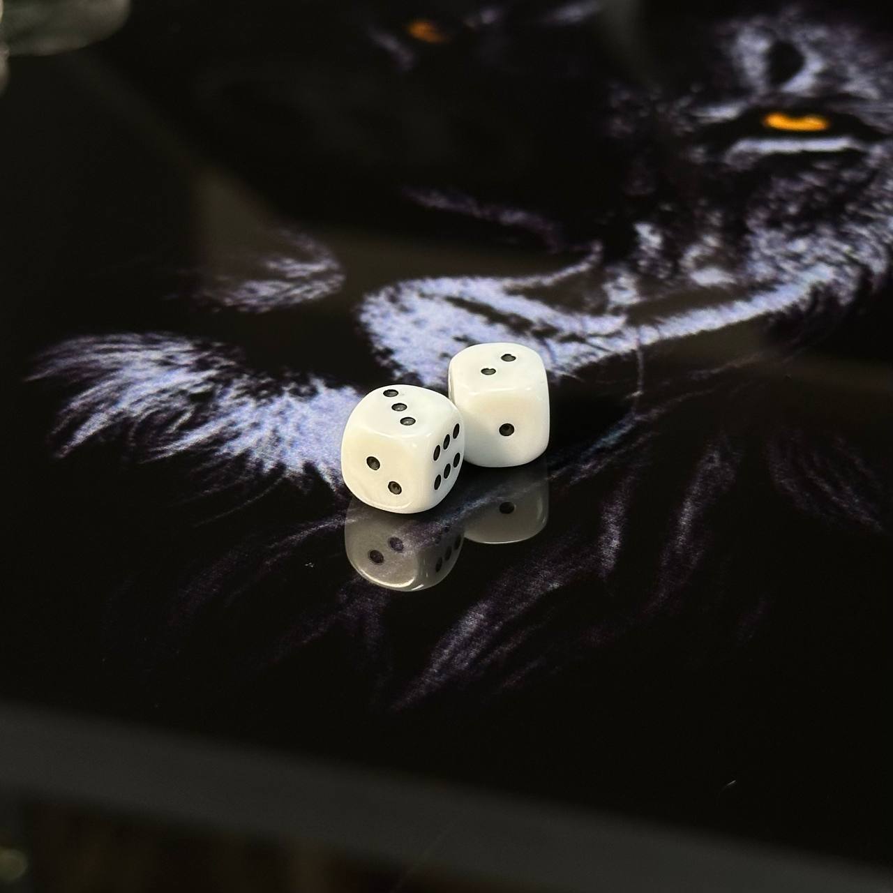 Exquisite Glass Backgammon "Lion" - 61×27 cm, Art. 250002. Customized. Gift-ready