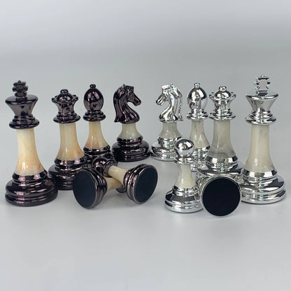 Pièces d'échecs en acrylique, Roi de 9 cm. Accessoire de jeu exclusif. Prêt à offrir