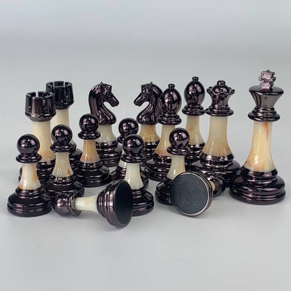 Pièces d'échecs en acrylique, Roi de 9 cm. Accessoire de jeu exclusif. Prêt à offrir