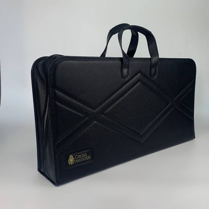 Leather storage case for backgammon/chess set 60*30cm. Personalization is available.