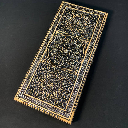 Plateau de backgammon en bois – Un mélange exquis d'art et de fonctionnalité, prêt à offrir