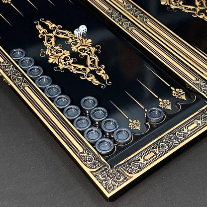 Plateau de backgammon en bois – Un mélange exquis d'art et de fonctionnalité, prêt à offrir