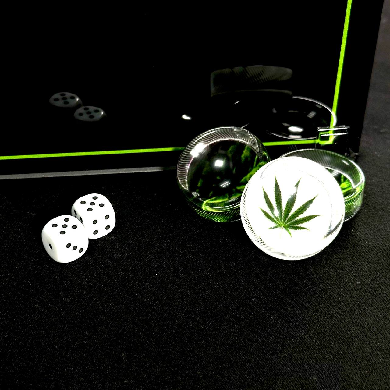 Epoxidharz-Damespielsteine ​​- 30 mm. Für Backgammon und Damespiel. Geschenkfertig